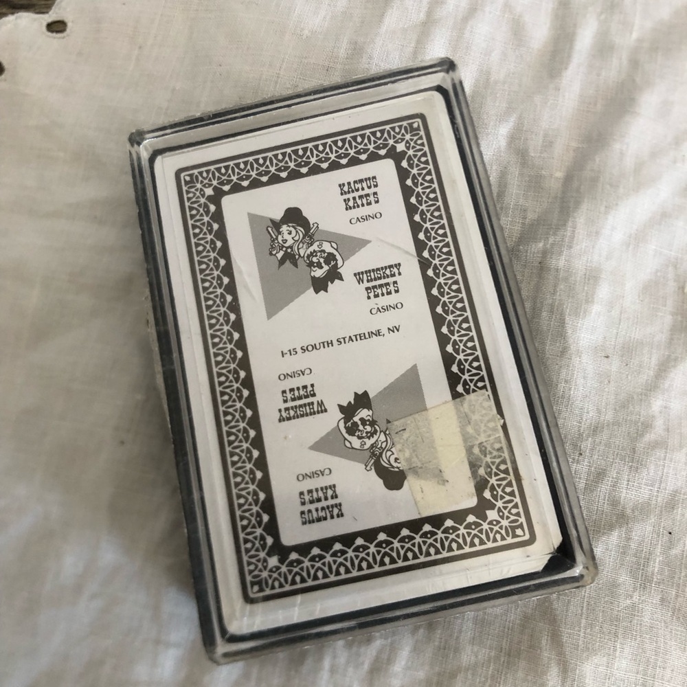 Vtg Kactus Kate and Whiskey Petes Souvenir Playing Cards